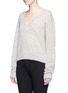 Front View - Click To Enlarge - ACNE STUDIOS - 'Rhea' alpaca-wool V-neck sweater