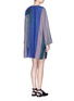 Back View - Click To Enlarge - ACNE STUDIOS - 'Caiola' patchwork linen shirting dress