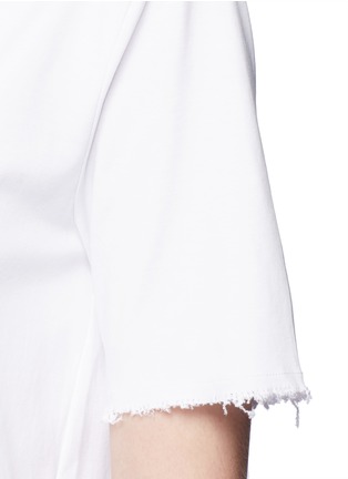 Detail View - Click To Enlarge - ACNE STUDIOS - 'Isidora' raw edge jersey T-shirt