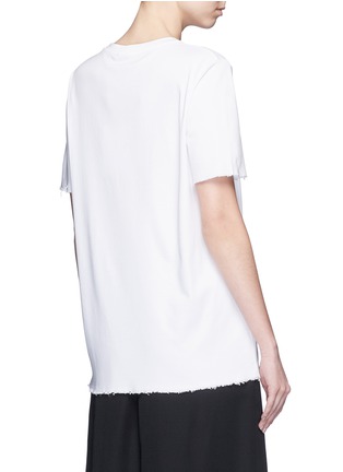 Back View - Click To Enlarge - ACNE STUDIOS - 'Isidora' raw edge jersey T-shirt