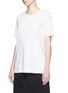 Front View - Click To Enlarge - ACNE STUDIOS - 'Isidora' raw edge jersey T-shirt