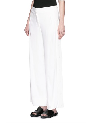 Front View - Click To Enlarge - ACNE STUDIOS - Button side wide leg pants