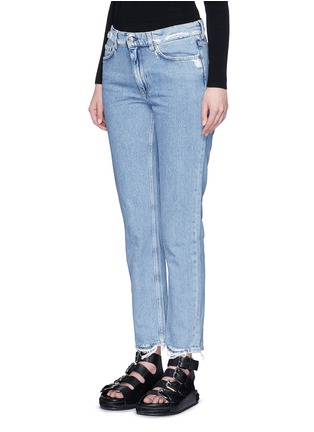 Front View - Click To Enlarge - ACNE STUDIOS - 'Boy Indigo Fray' jeans