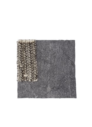 Main View - Click To Enlarge - CUTULI CULT - Fur panel modal-wool scarf