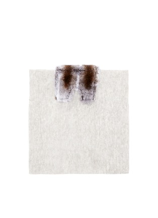 Main View - Click To Enlarge - CUTULI CULT - Rabbit fur panel modal-wool scarf