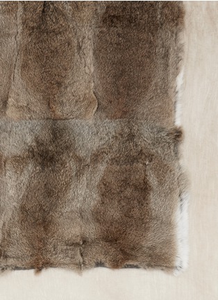 Detail View - Click To Enlarge - CUTULI CULT - Rabbit fur panel modal-cashmere scarf