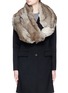 Figure View - Click To Enlarge - CUTULI CULT - Rabbit fur panel modal-cashmere scarf