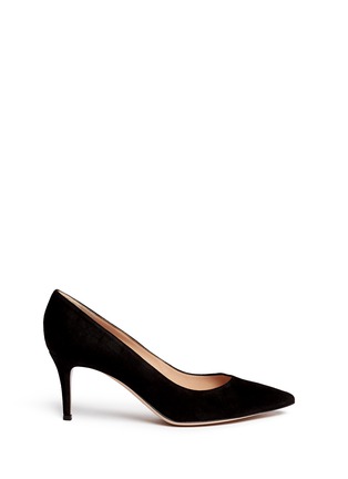 Main View - Click To Enlarge - GIANVITO ROSSI - 'Simple' suede pumps