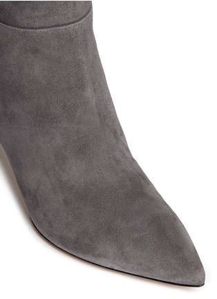 Detail View - Click To Enlarge - GIANVITO ROSSI - Knee high suede stiletto boots