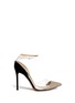 Main View - Click To Enlarge - GIANVITO ROSSI - 'Natalie' clear PVC trim patent leather pumps