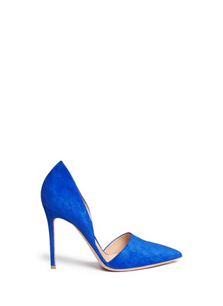 Main View - Click To Enlarge - GIANVITO ROSSI - 'Lena' suede d'Orsay pumps