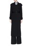 Main View - Click To Enlarge - MS MIN - Silk crepe trench coat