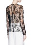 Back View - Click To Enlarge - MS MIN - Sheer floral lace top