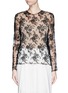Main View - Click To Enlarge - MS MIN - Sheer floral lace top