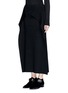 Front View - Click To Enlarge - MS MIN - Drape flap wool blend knit skirt