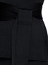 Detail View - Click To Enlarge - MS MIN - Sash belt wool blend knit dress