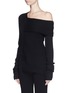 Front View - Click To Enlarge - MS MIN - One-shoulder wool blend sweater