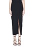 Main View - Click To Enlarge - MS MIN - Asymmetric mock wrap front crepe skirt