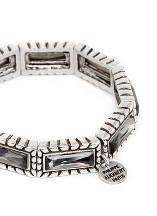 Detail View - Click To Enlarge - PHILIPPE AUDIBERT - 'Zoey' crystal elastic bracelet
