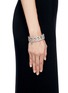 Figure View - Click To Enlarge - PHILIPPE AUDIBERT - 'Princess' crystal chain link elastic bracelet