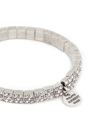 Detail View - Click To Enlarge - PHILIPPE AUDIBERT - 'Baptista' crystal elastic bracelet