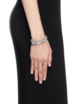 Figure View - Click To Enlarge - PHILIPPE AUDIBERT - 'Zoey' crystal elastic bracelet