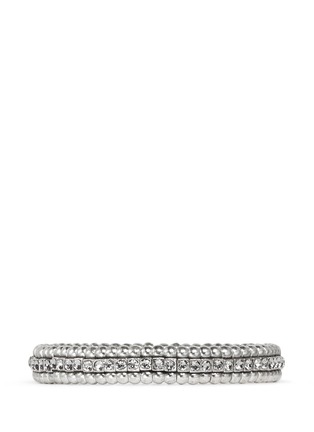 Main View - Click To Enlarge - PHILIPPE AUDIBERT - 'Greene' crystal bead elastic bracelet