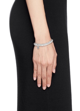 Figure View - Click To Enlarge - PHILIPPE AUDIBERT - 'Greene' crystal bead elastic bracelet