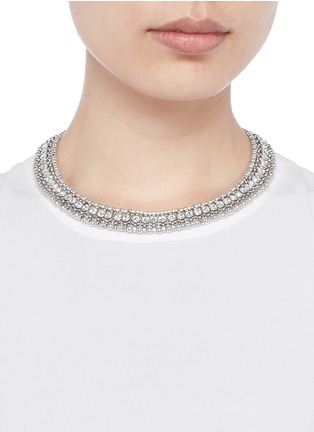 Figure View - Click To Enlarge - PHILIPPE AUDIBERT - 'Roselynette' crystal collar necklace
