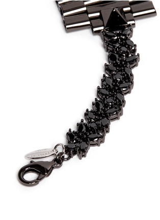 Detail View - Click To Enlarge - IOSSELLIANI - Marquise zircon watch chain bracelet