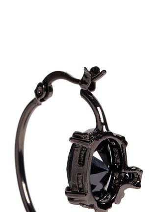 Detail View - Click To Enlarge - IOSSELLIANI - Zircon hoop earrings