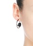 Figure View - Click To Enlarge - IOSSELLIANI - Zircon hoop earrings
