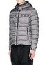 Front View - Click To Enlarge - MONCLER - 'Edward' detachable hood down puffer jacket