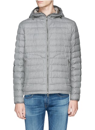 Main View - Click To Enlarge - MONCLER - 'Blanchard' quilted wool down jacket
