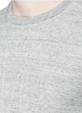Detail View - Click To Enlarge - MONCLER - Embossed logo cotton-wool sweatshirt