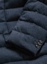 Detail View - Click To Enlarge - MONCLER - 'Rodin' chevron wool blend down jacket