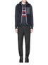 Figure View - Click To Enlarge - MONCLER - Down jacket embroidery sweatshirt