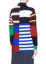 Back View - Click To Enlarge - STELLA MCCARTNEY - Multi stripe knit polo pullover