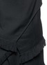Detail View - Click To Enlarge - 3.1 PHILLIP LIM - Drape wrap silk wool combo fringe top