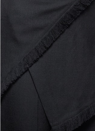Detail View - Click To Enlarge - 3.1 PHILLIP LIM - Fringe wrap front wool pants