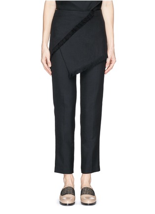 Main View - Click To Enlarge - 3.1 PHILLIP LIM - Fringe wrap front wool pants