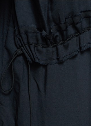Detail View - Click To Enlarge - 3.1 PHILLIP LIM - Lace back waistband bomber shirt tunic