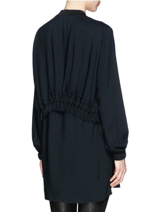 Back View - Click To Enlarge - 3.1 PHILLIP LIM - Lace back waistband bomber shirt tunic