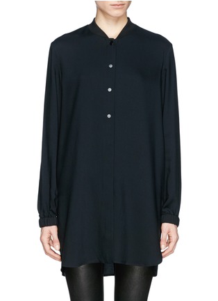 Main View - Click To Enlarge - 3.1 PHILLIP LIM - Lace back waistband bomber shirt tunic