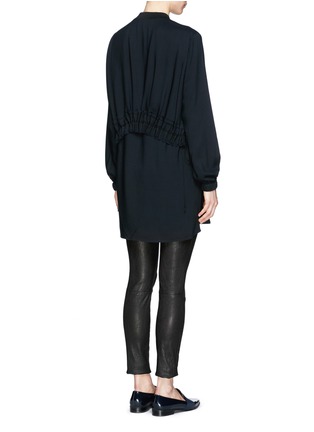 Figure View - Click To Enlarge - 3.1 PHILLIP LIM - Lace back waistband bomber shirt tunic