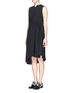 Front View - Click To Enlarge - 3.1 PHILLIP LIM - Smock silk drawstring waist twill dress