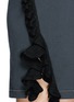 Detail View - Click To Enlarge - 3.1 PHILLIP LIM - Crochet ruffle trim cotton jersey T-shirt dress