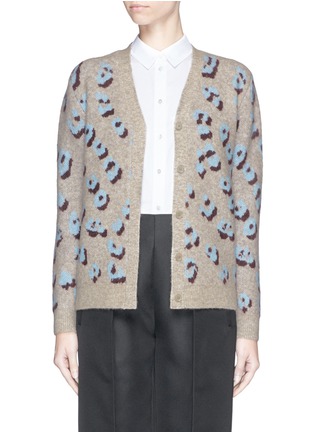 Main View - Click To Enlarge - 3.1 PHILLIP LIM - Leopard jacquard wool-blend knit cardigan