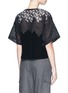 Back View - Click To Enlarge - 3.1 PHILLIP LIM - Floral lace embroidery silk T-shirt