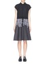 Main View - Click To Enlarge - 3.1 PHILLIP LIM - Floral lace embroidery crepe bodice dress